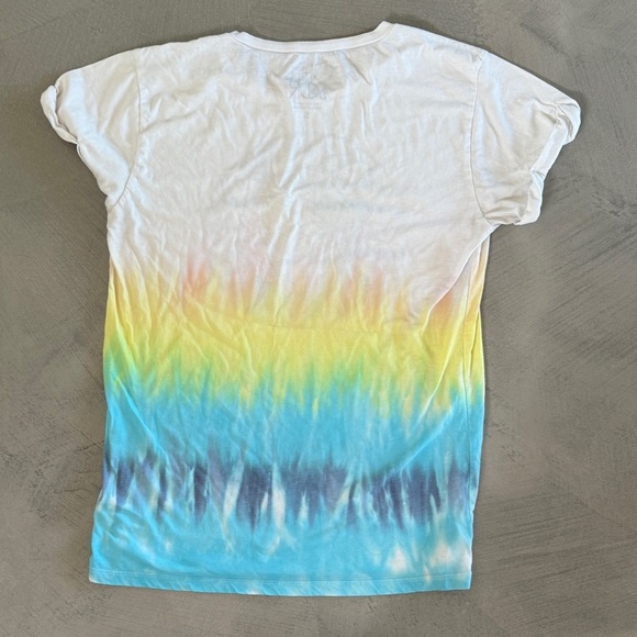 Chaser Grateful Dead Tie-Dye Tee - White, Yellow, Blue - Picture 4 of 8